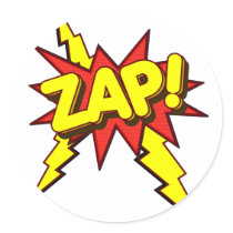 Zap, Zing, Pow! Sticker