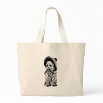 Zapatista  Calavera. c. early 1900's. Mexico. Canvas Bags