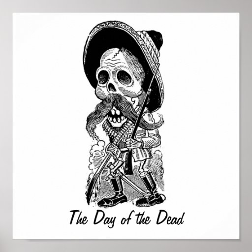 Zapatista  Calavera. c. early 1900's. Mexico. Poster