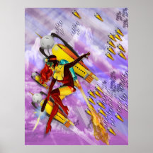 zapgun jetgirl rocket squadron print