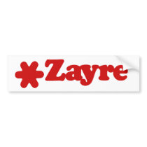 Zayre Bumper Sticker