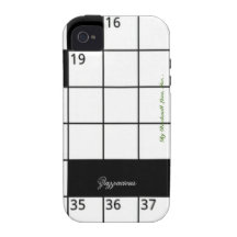 ZazzaciousCrossword iphone 4/4S Vibe Case-Mate iPhone 4 Cases