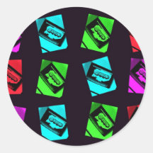 Zazzle Collage-I Stickers