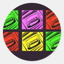 Zazzle Collage Round Stickers