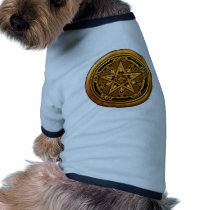 Zazzle - Masculine Gold Pentacle-noback Pet Clothes