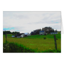 Zazzle painted farm greeting cards