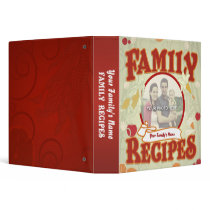 zazzleaveryrecipecontest2010 Family Recipes Custom 3 Ring Binders