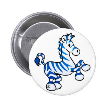 Zazzling Zebra Pinback Button