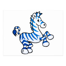 Zazzling Zebra Postcard