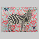 Zeb Boho Butterflies Red & Turqoise Damask Placema placemats