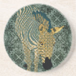 Zeb Sunshine Green Art  Coaster