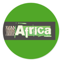 Zebra Africa stickers