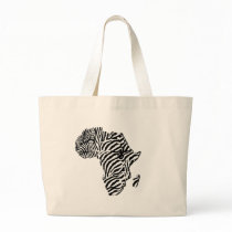 Zebra African Safari Africa Map Bag