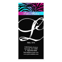 Zebra Animal Print Beauty Salon Pink Blue
