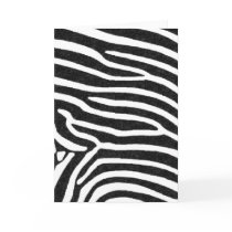 zebra black stripes greeting card