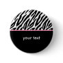 Zebra Button