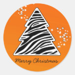 Zebra Christmas Tree Sticker
