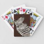Zebra crossing bicycle card deck