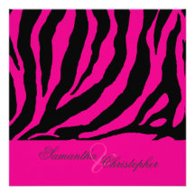 zebra/Customizable background colour Invitation