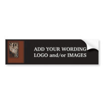 Zebra customizable bumper stickers