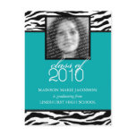 Zebra Fabulous 2010 Graduation Announcement