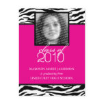 Zebra Fabulous 2010 Graduation Announcement