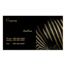 Zebra Fashion Business Card