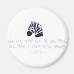 zebra fridge magnet
