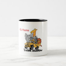 ZEBRA FRIENDS LARGE COFFEE MUG
