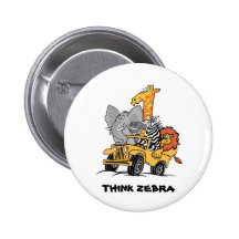 Zebra Friends Pin
