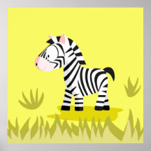Zebra from my world animals serie poster