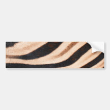 Zebra Fur Bumper Sticker