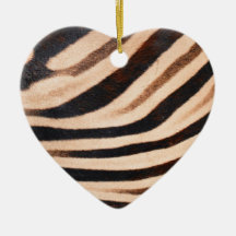Zebra Fur Ornament