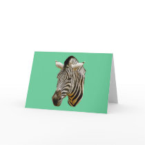 Zebra Greeting Card