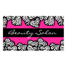 Zebra Hearts Design Business Card