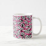 Zebra hearts mug