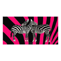 Zebra Hugs Photo Cards