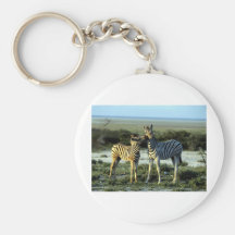 Zebra Kissing Keychains