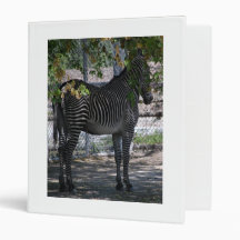 Zebra Love 3 Ring Binder