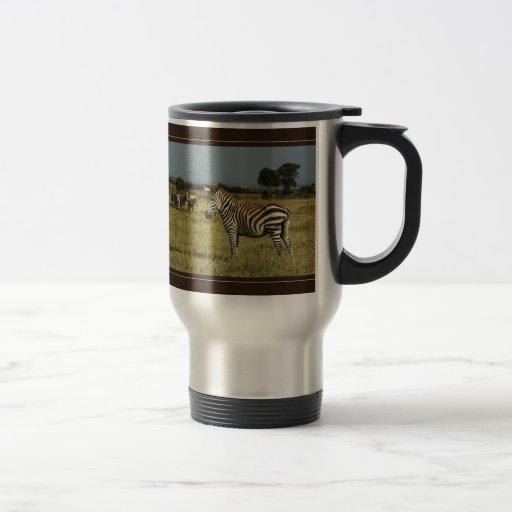 Zebra migration wildlife safari mugs & cups