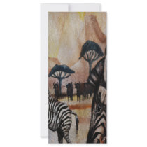 Zebra Mural Rack Card Design