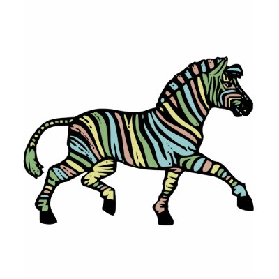 Zebra of a different colour t shirts by T_shirt_Shack
