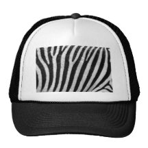 Zebra Pattern Mesh Hat