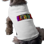 ZEBRA ~ PERSONALIZED BIG LETTER PET-WARE FOR DOGS! pet clothing