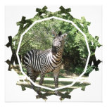 Zebra Photo Design Invitation
