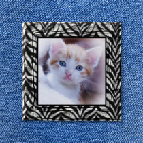 Zebra Photo Frame Button