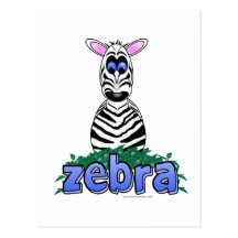 ZEBRA POSTCARDS