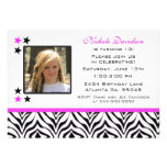 Zebra Print: 13th Birthday Party Invitations
