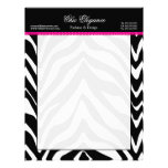 Zebra Print and Lace Letterhead