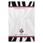 Zebra Print Apple Fashion Teacher Stationery